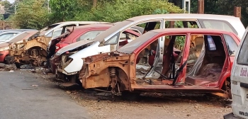Scrap vehicles surface yet again along Margao ring road stretch
