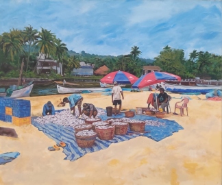Ravikiran's art exhibition at Panaji till April 18