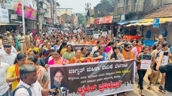 Hubballi college girl murder: Women protest in Belagavi