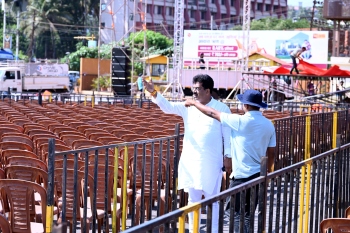 Officials, leaders inspect venue for Home Minister’s meet in Mapusa