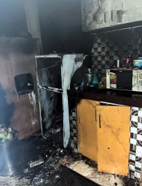 House partially gutted in fire at Camurlim