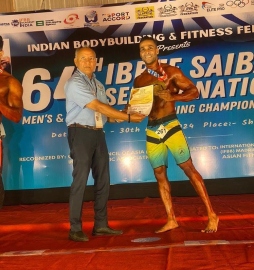 Goa's Namvant Sawant wins gold at IBBFF Mr India 2024