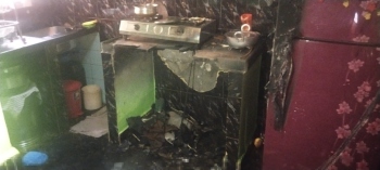 Husband-wife injured in fire due to cylinder leak in Dharbandora