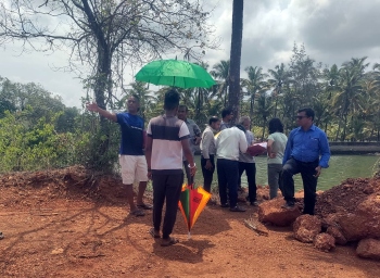 GCZMA team inspects filling of Khazan land at Galgibaga