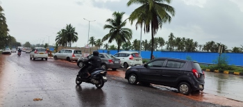 Motorists face tough time negotiating diversion on NH-66 at Guirim stretch