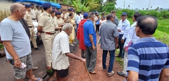 Borim bridge demarcation standoff: Farmers reject offer by min, called for meet with PWD