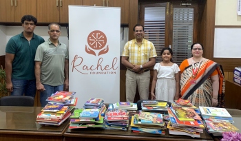 Dubai Goan girl donates books to schools in Goa