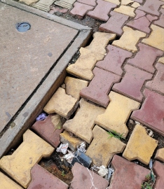 Dangerous pavers