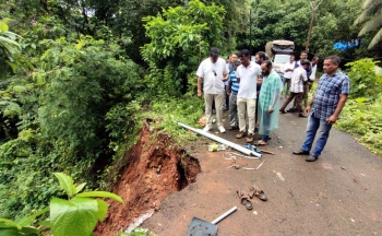 Mormugao MLA seeks urgent action after landslide in Lower Jetty area