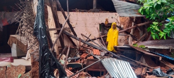 2 houses damaged in Ponda taluka