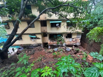 Housing society residents sought repairs of wall for over a year
