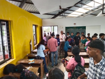 3 college students suffer minor injuries after false ceiling collapse
