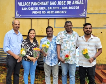 Carmeena Fernandes elected Areal Sarpanch