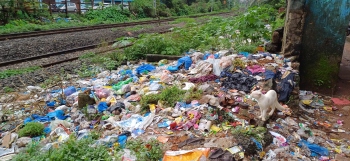 Despite crores spent on collection, garbage finds it way along Margao roads, rail tracks