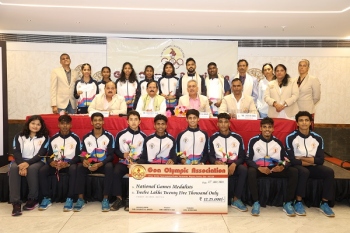 GOA distributes prize money to National Games medal winners