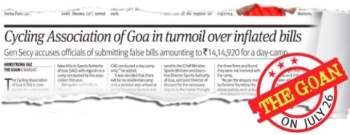 Issue of Cycling Association's inflated bills echoes in Assembly