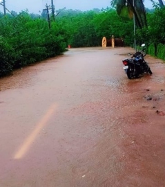 Swollen rivers paralyse normal life in Sanguem