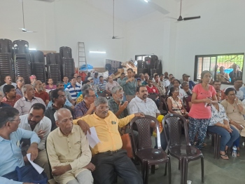 Anjuna locals demand equal status for Konkani in Roman script