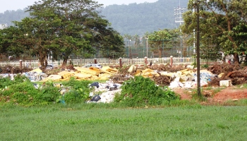 Now, land acquired for hockey ground turns garbage dump