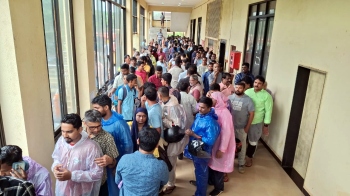 Huge crowd for prized Sanguem Ganesh donation coupons