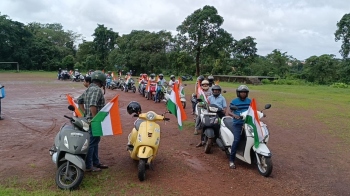 BJP Curtorim Mandal organises bike rally to celebrate I-Day