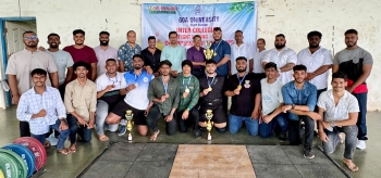 DM's College secure men's weightlifting title hat-trick