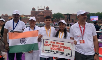 Goan students attend I-Day celebration in Delhi