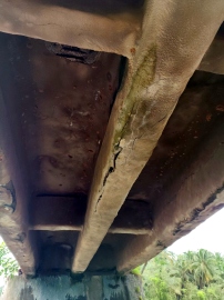 Saleri bridge under threat of collapse as wide cracks develop below two spans