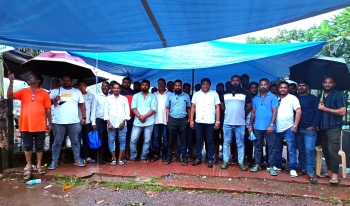 MOPA AIRPORT TAXI PROTEST: Rains don’t stop taximen from continuing protest on Day 3