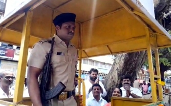 Police assistance booth set up at Mapusa market