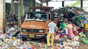 Costs spiral as dry waste bailing halts at Sonsodo