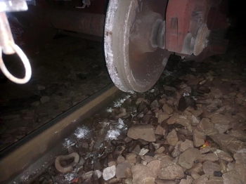 Goods train wagon derails near Dudhsagar station
