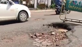 Pothole at Dolphin Circle sparks concern among locals