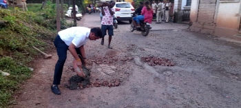 AAP fills potholed roads in Merces
