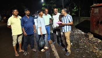 Margao council staff maintain vigil to stop waste dumping