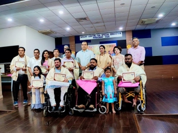 BJP Goa Felicitates Goan Para players following National C'ship success