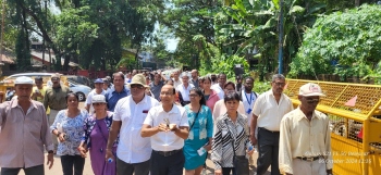 Protest march held in Old Goa; citizens want Velingkar barred till Exposition