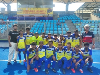 St Anthony HS Monte de Guirim U15 hockey team finish Delhi campaign with a win and draw