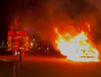 Car gutted in fire at Davorlim