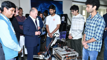 German Chancellor discusses sustainable growth with BITS students