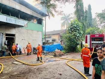 Packaging industry gutted in fire at Cacora Industrial Estate