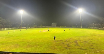 Margao MLA inaugurates floodlights at MCC stadium
