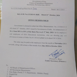 3% DA hike for Govt employees