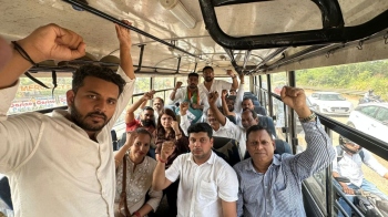 Protesting Cong leaders detained, reiterate demand for judicial probe into jobs for cash and white paper on govt vacanc