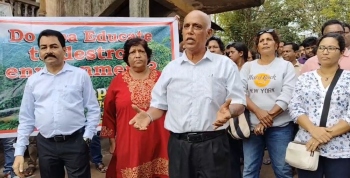 Opposition to Private University at Thivim continues