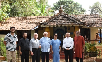 Apostolic Nuncio Archbishop Girelli visits Big Foot in Loutolim