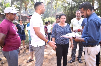 Benaulim p’yat inspects site amid complaints of illegal construction