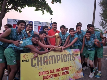 DBO Fatorda and Don Bosco HS claim titles at Sonics All Goa U-17 Basketball League