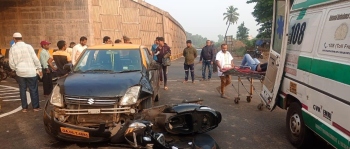 Jump in number of accidents on service roads of recently opened western bypass at Benaulim