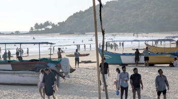 Crowds missing from Palolem beach on New Year’s eve